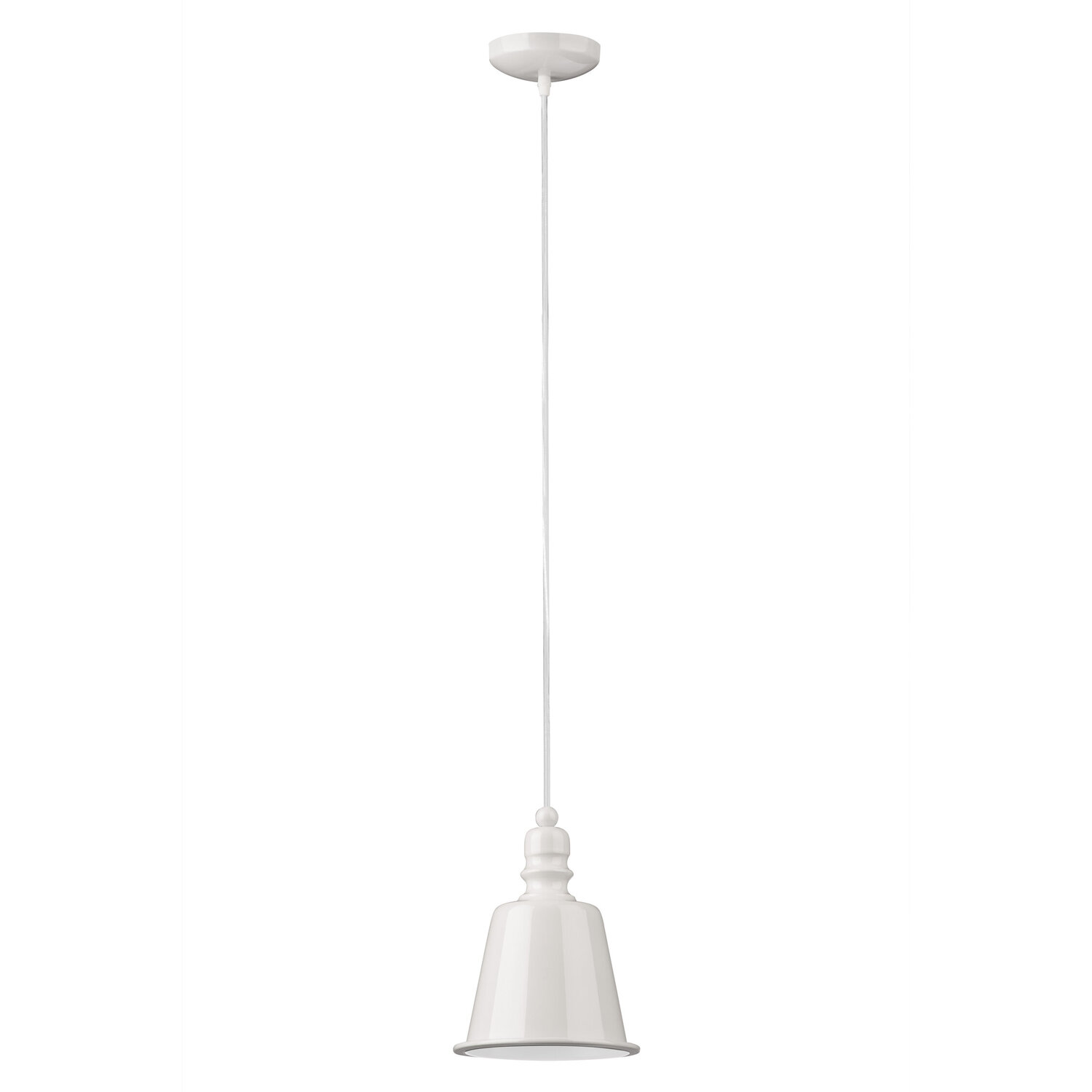 White Pagoda Pendant Light - White
