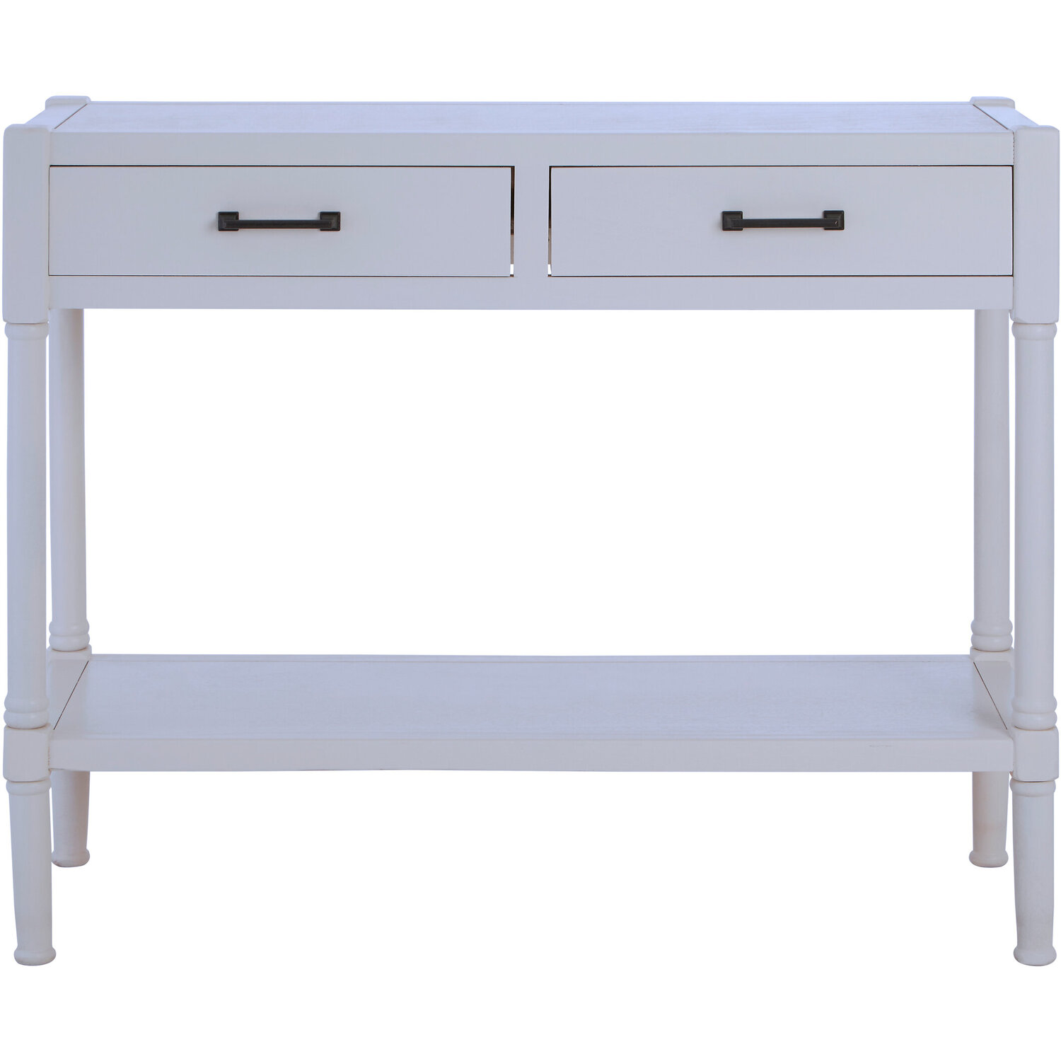 Heritage 2 Drawer White Console Table - White