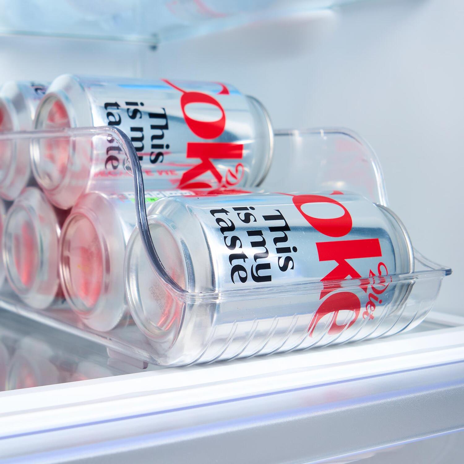 Ohs Fridge 9 Can Storage Container - Clear