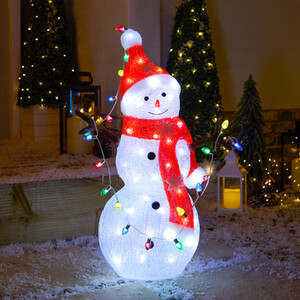 Acrylic Christmas Snowman Decoration