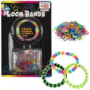 Loom Bands Starter Set - Kids' Bracelet Craft Kit - Multicoloured - Set of 18