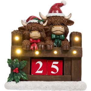 Light Up Highland Cow Advent Calendar