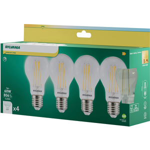 Sylvania ToLEDo RT GLS LED Filament Light Bulb E27 806 Lumens Warm White 2700K -