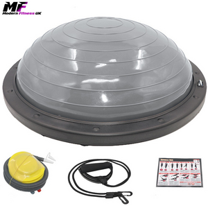 Modern Fitness Balance Ball Grey with pump and resistance bands
