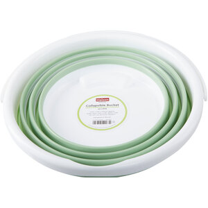 Averill Green White Collapsible Bucket