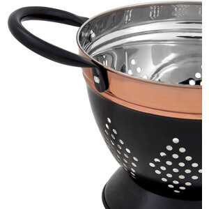 Prescott Medium Charcoal and Copper Colander