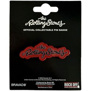 The Rolling Stones Logo Script Badge