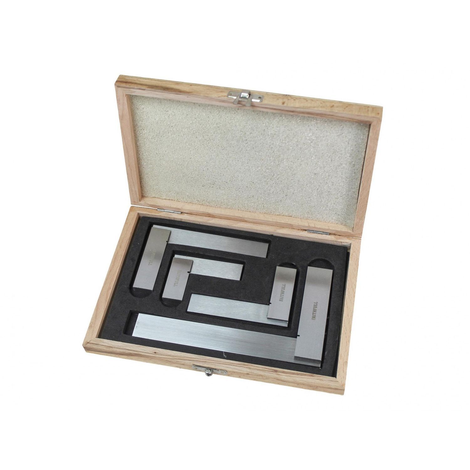 Faithfull Engineer's Squares Set, 4 Piece - Multi Colour