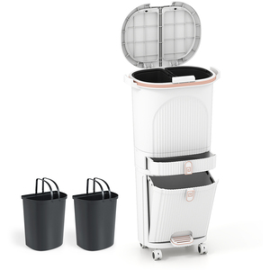 42L Kitchen Trash Can with Lid