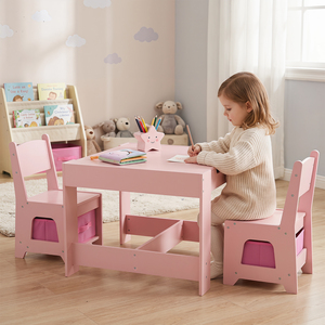 Kids Wooden Activity Table and Chair