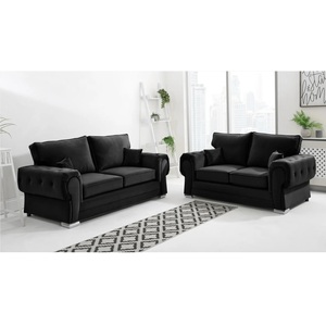 VERONA Plush Fabric 2 Corner 2 (2C2) Scatter Back Sofa