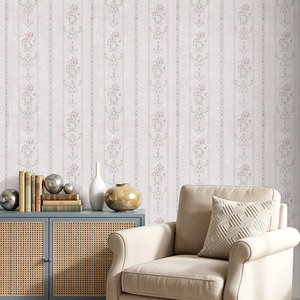 Lifeideas 3D Embossed Non-Woven Floral Wallpaper Style A