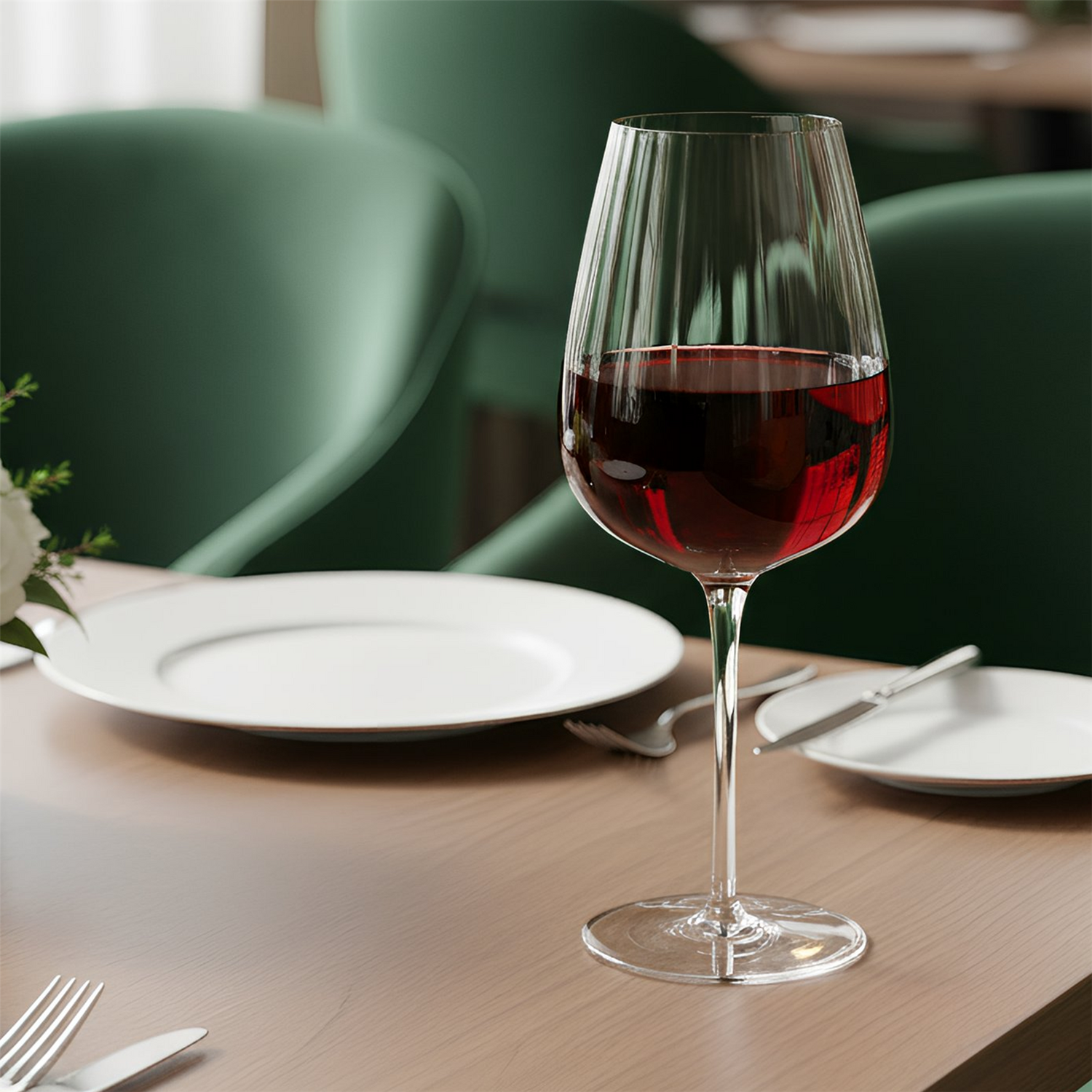 Image of Kensington Optic Crystal Red Wine Glasses&hellip;