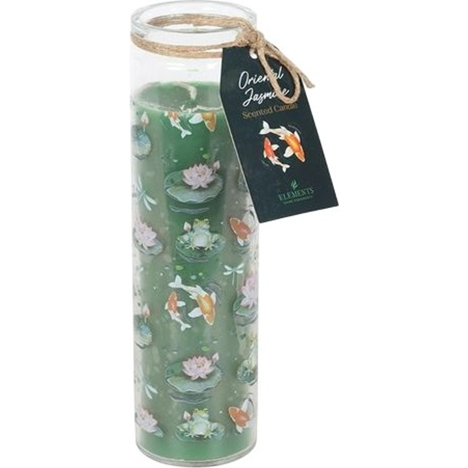 Something Different Jasmine Pond Tube Candle - Green