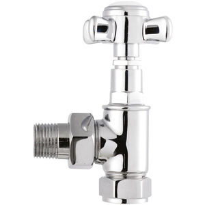 ANGLED VICTORIAN CROSS RADIATOR VALVES