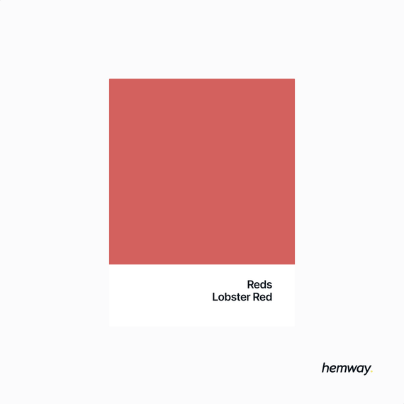 Hemway Chalk Paint Flat Matt Lobster Red 1L