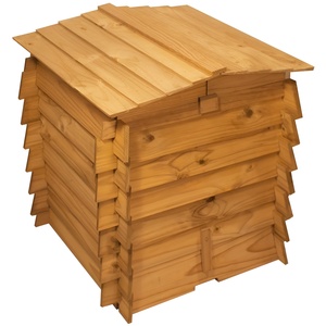 Wooden Garden Composter Hinged Lid 288L­ 60cm x 60cm