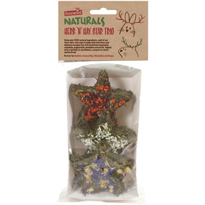 Natural Herb n Hay Stars Trio Treats