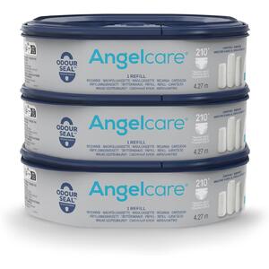 Angelcare DressUp Nappy Bin Refills Cassettes Pack Three Odour Barrier Hygiene