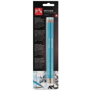 Caran d'Ache Sketcher Non-Photo Blue Pencil x2