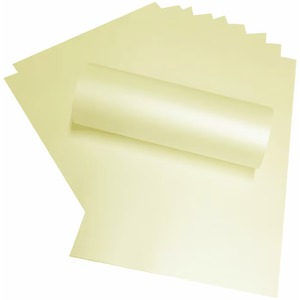 10 Sheets of A4 Candlelight Cream Pearlescent Shimmer Paper 120gsm