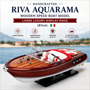 Carlo Riva Aquarama Luxury Wooden Speedboat Model  67cm