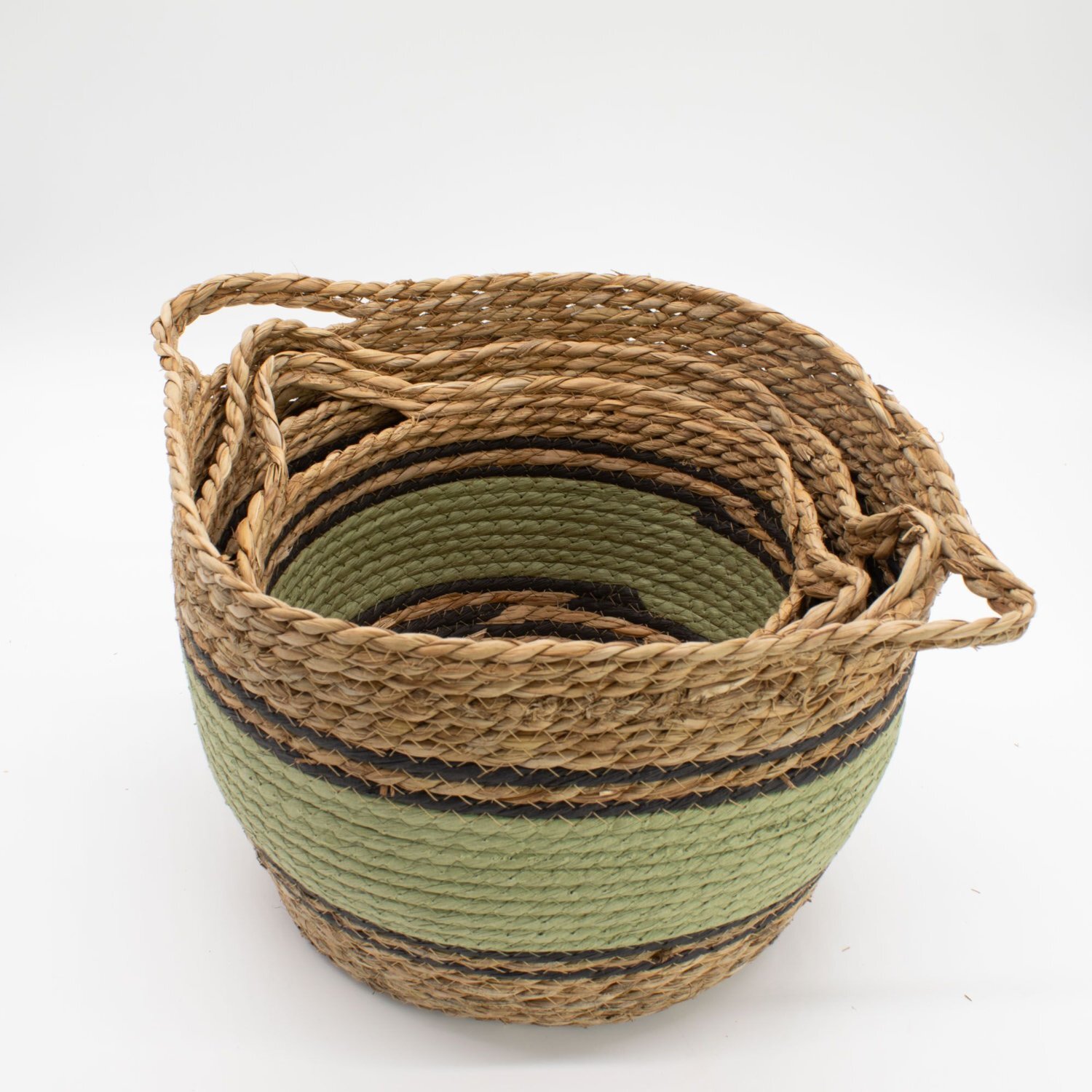 Image of Cotton and Seagrass Large Baskets Set&hellip;