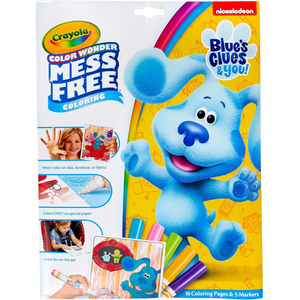 Crayola Blues Clues and You Color Wonder Coloring Book and Markers Mess Free