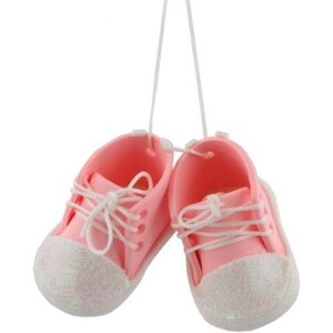 Baby Pink Bootees Tree Ornament by Juliana 2 Pack