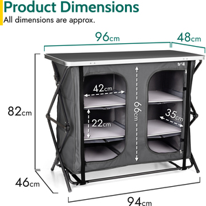 Trail Folding Double Camping Cupboard