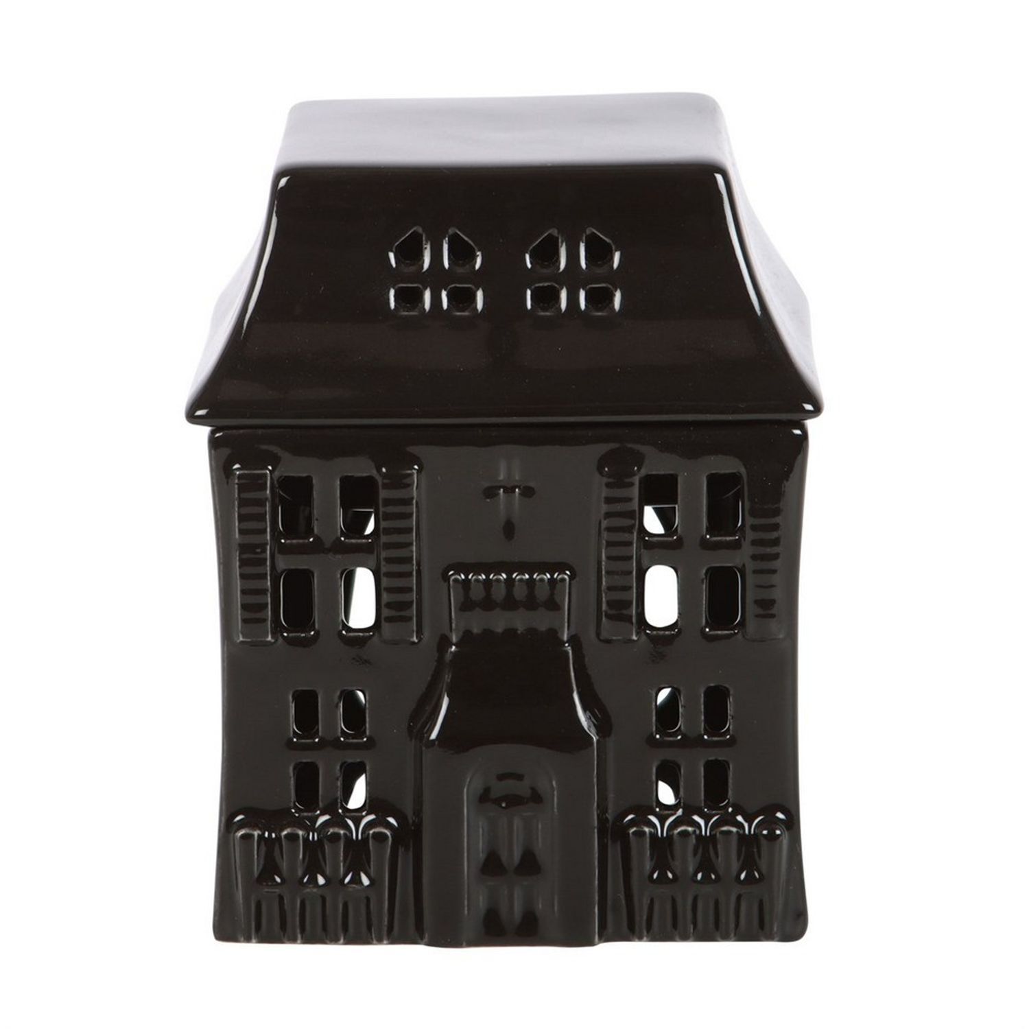 Something Different Haunted House Oil Burner - Black