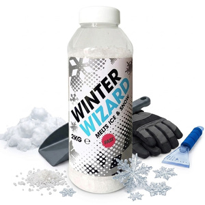 1 Tub 2kg De-Icer Shaker Tub Winter White Grit Rock Salt