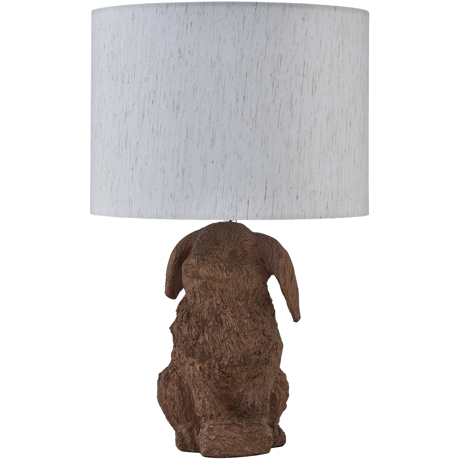 First Choice Lighting Lily Table Lamp With Shade - Brown & Cream