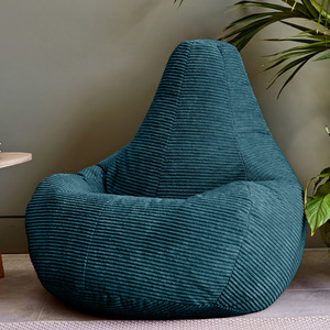 Teal Cord Recliner Bean Bag  shot 18207719