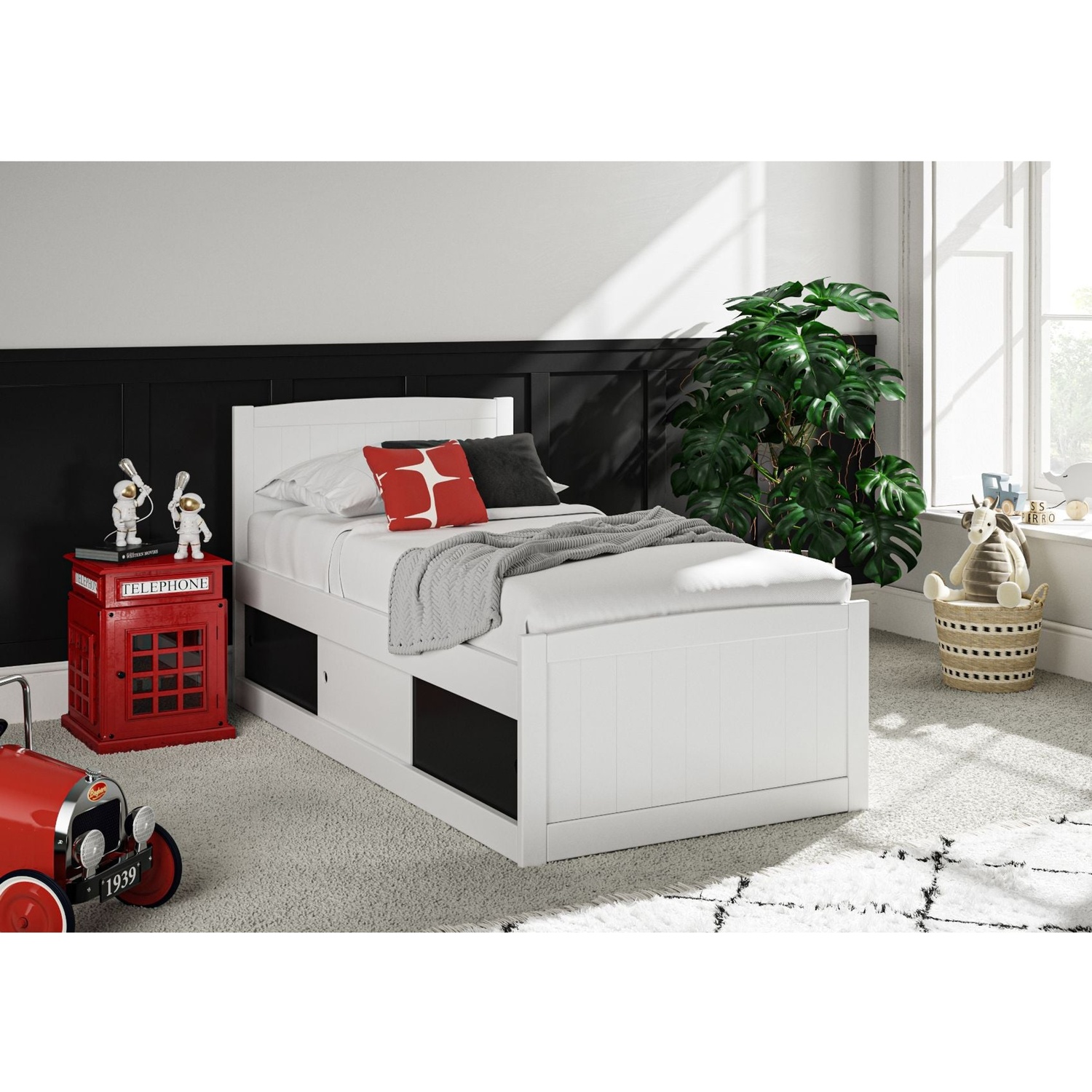 Time4sleep Painted Wood Single Bedframe