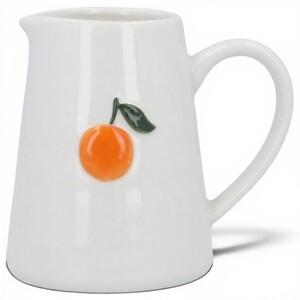Gisela Graham Easter Orange Design Small Ceramic Jug