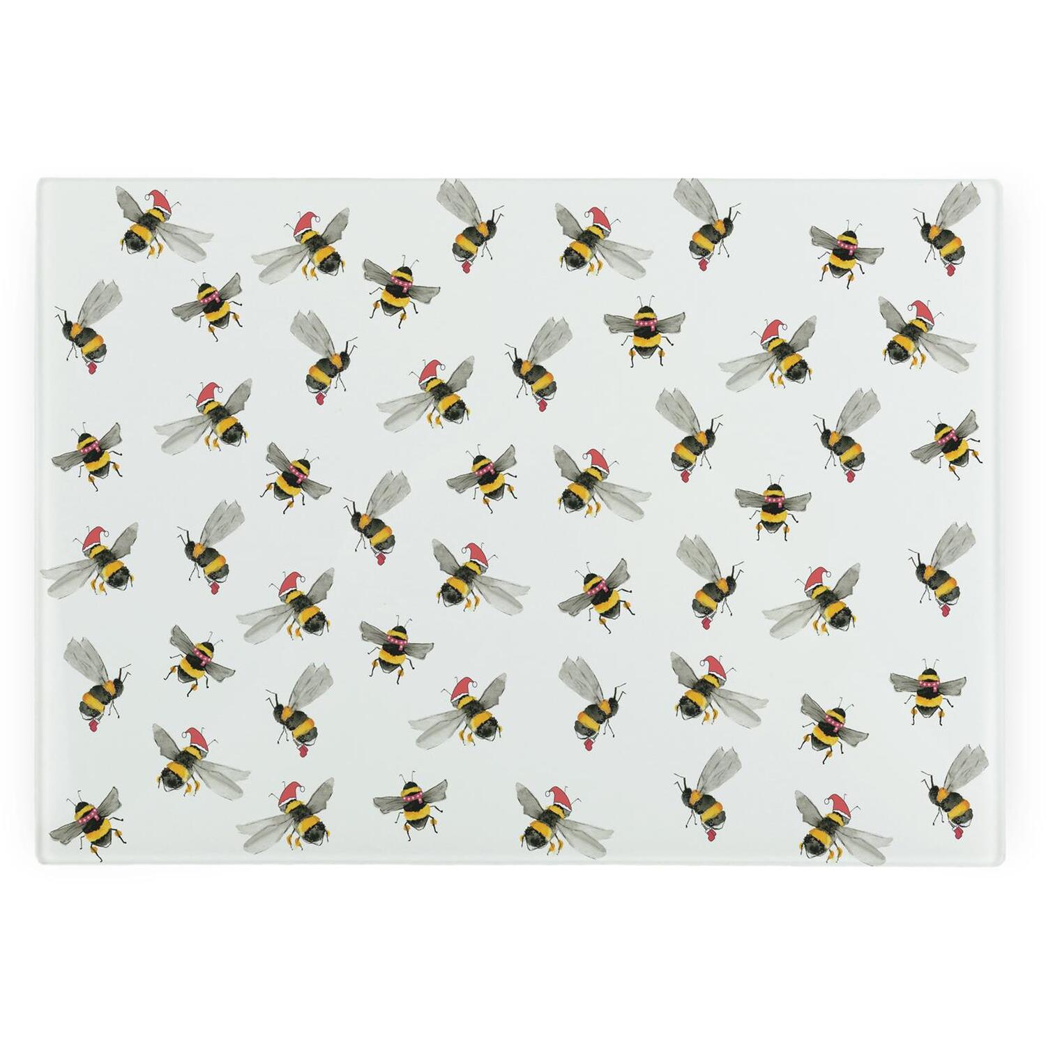 Image of Christmas Bees Smooth Glass Worktop Saver&hellip;
