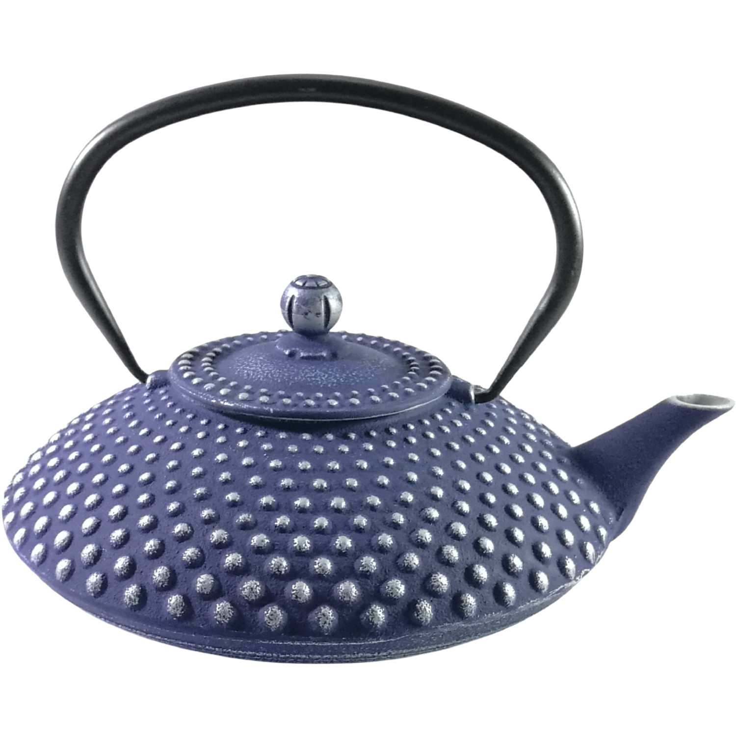 Image of Cast Iron Hobnail Teapot - Blue