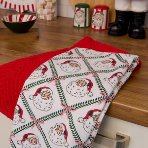 Pack of 2 Fun Santa Tea Towels