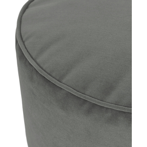 Grey icon Milano Round Velvet Pouffe shot 19506909
