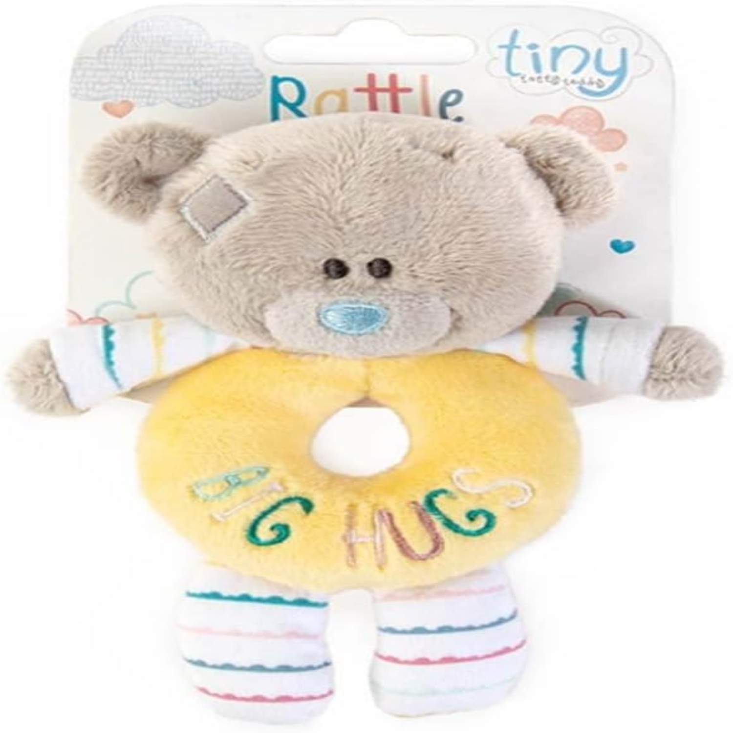 Tiny Tatty Teddy Big Hugs Rattle Yellow - Image 4
