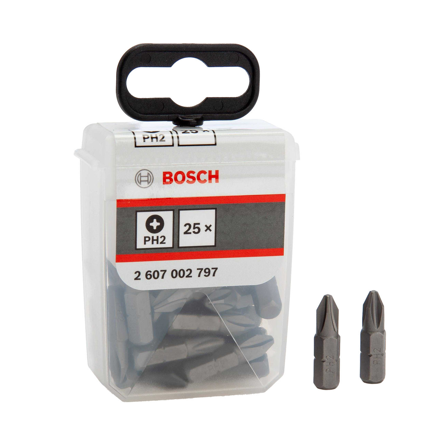 Bosch Phillips Head Screwdriver Bit (Pack Of 25) - Black
