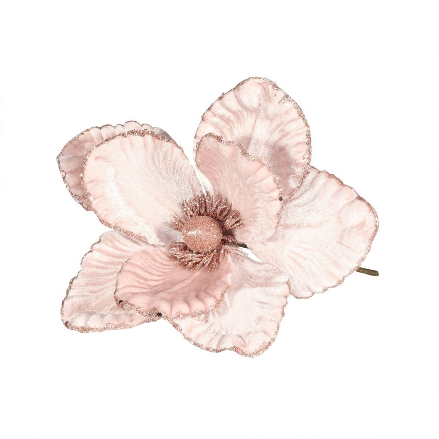 Kdmd Unisex Pink Velvet Magnolia With Glitter Edge Dia20cm 3 Pack - Image 2