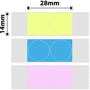 D Range 14x28mm Printed Thermal Label Roll