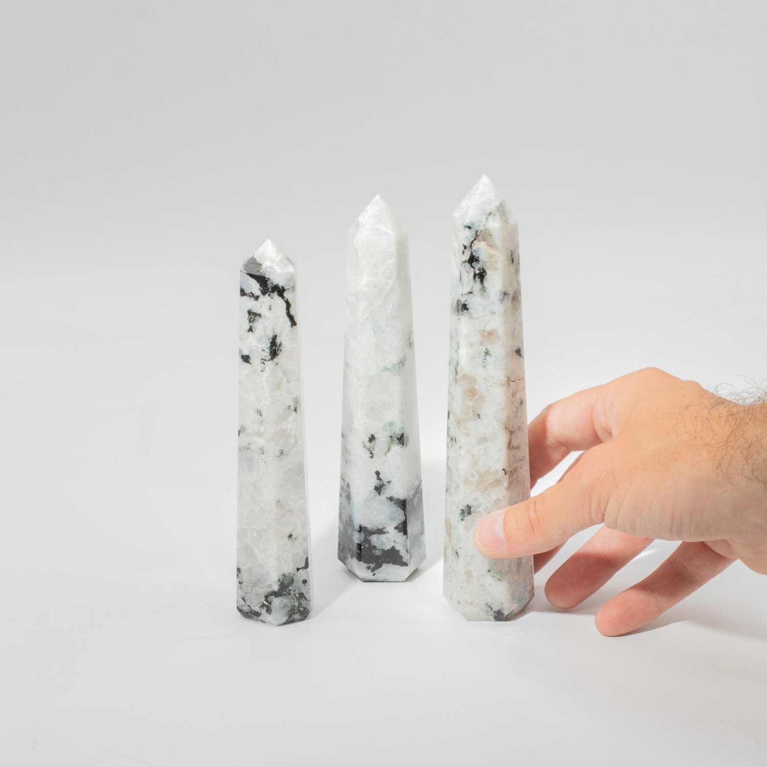  - Rainbow Moonstone Six Face Obelisk Point 17Cm Statement - Image 3