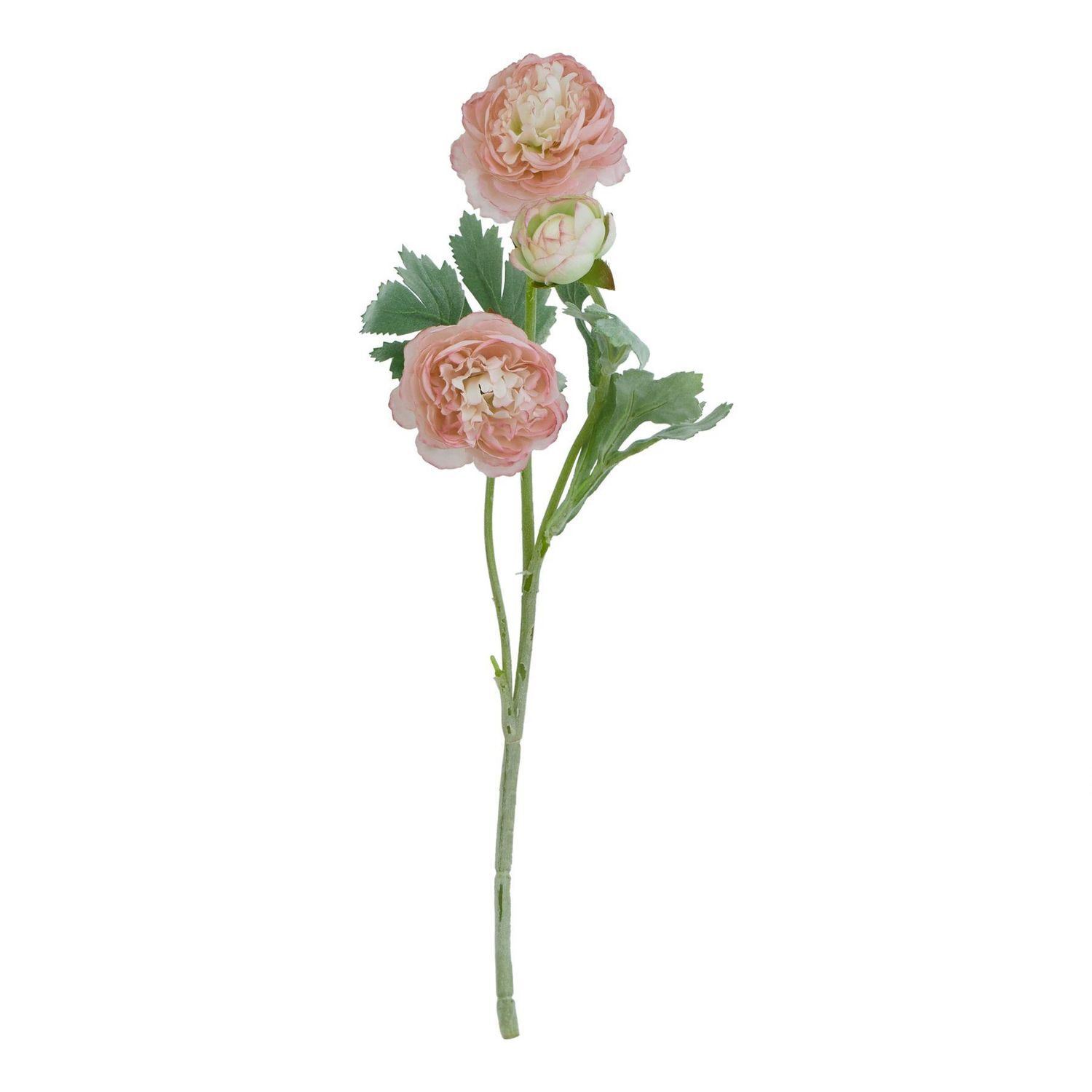Hill Interiors The Natural Garden Collection Ranunculus Artificial Flower A - Pink/Green