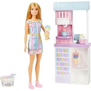 Barbie Careers Ice Cream Shop Playset - HCN46