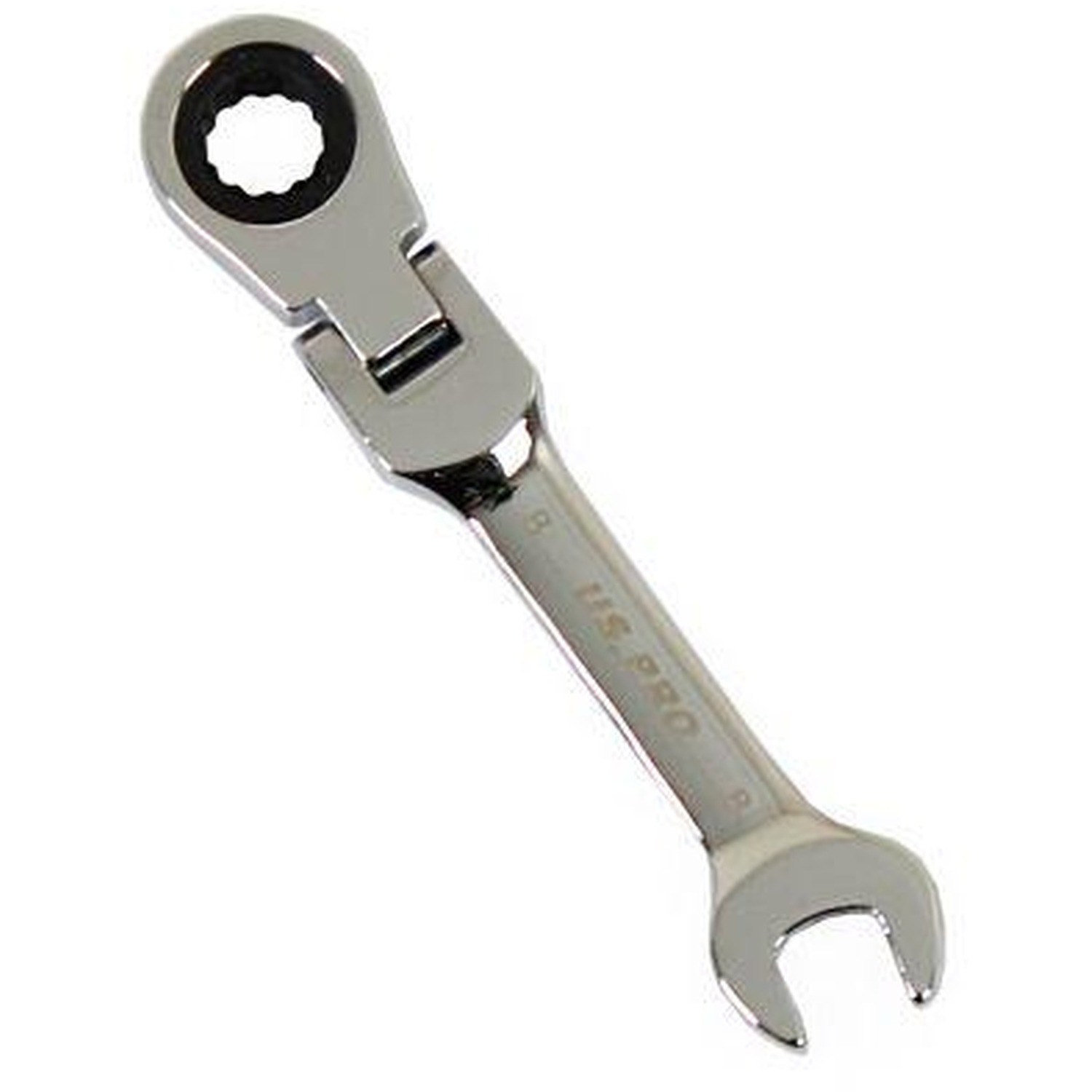 B&Q - Tools 8mm Flexi Stubby Gear Ratchet Combination Spanner Wrench - Image 3