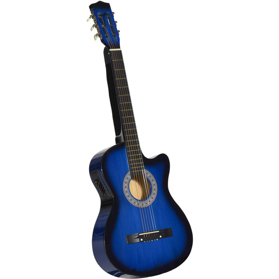 38in Beginner Acoustic Electric Cutaway Guitar