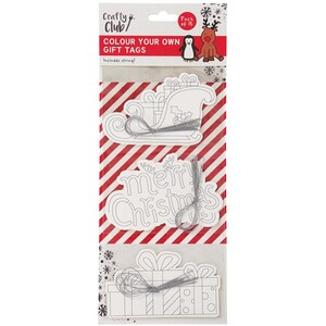 Colour Your Own Christmas Gift Tags